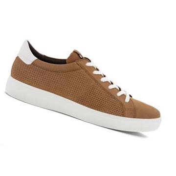 Ecco Soft Klassiska Laced Sneakers Herr Bruna Vita | SE 639BEX